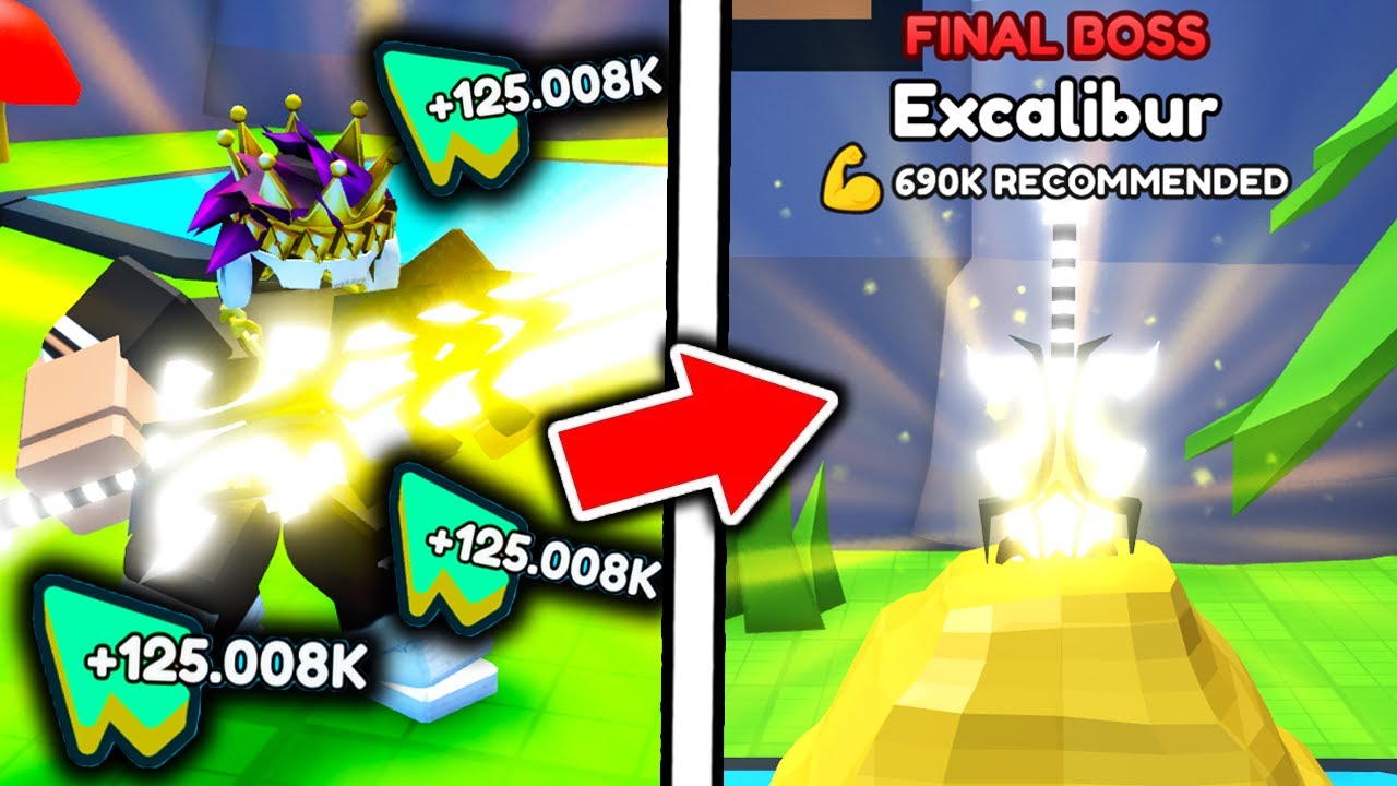 I Instantly DEFEAT EXCALIBUR BOSS in Pull A Sword..