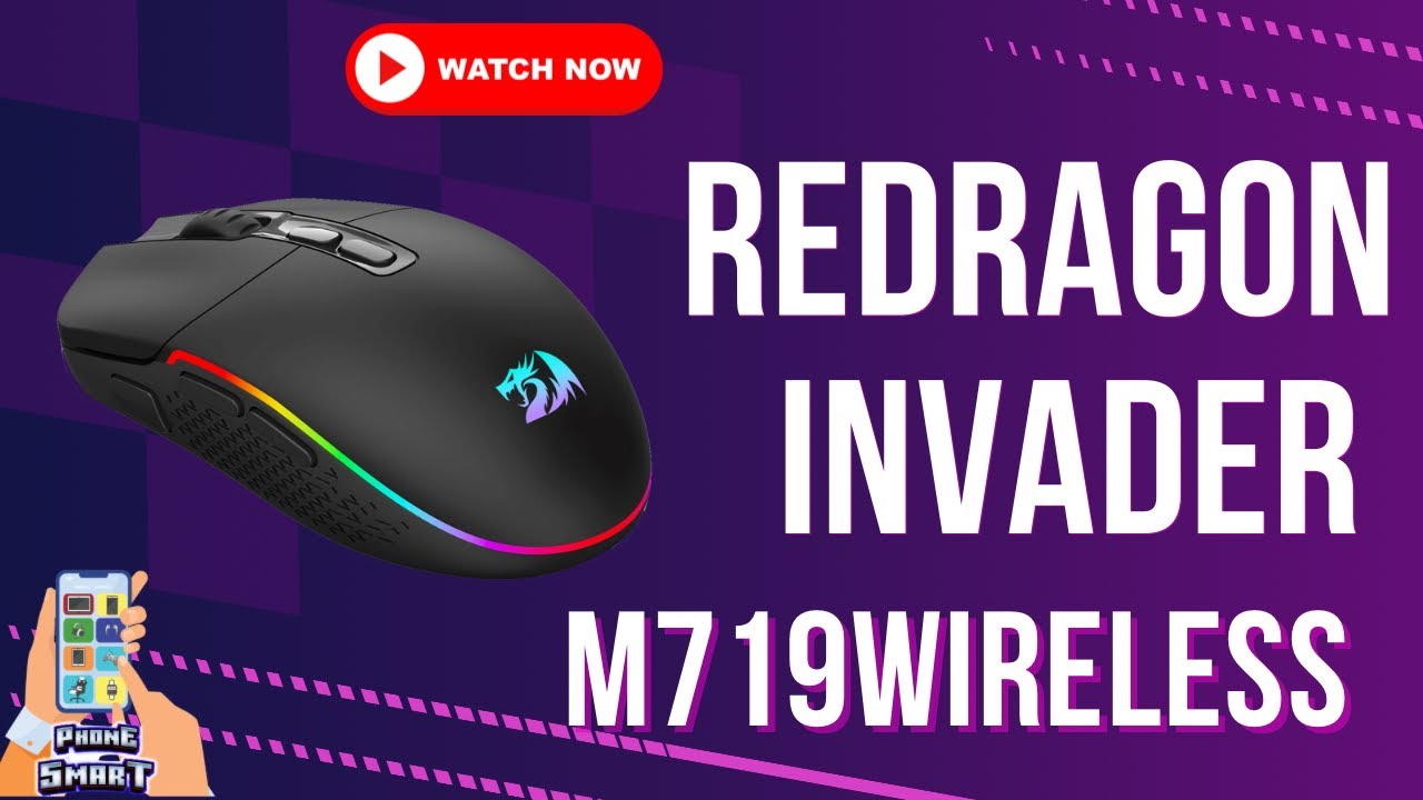 ¡Unboxing mouse Redragon Invader Pro M719 Wireless!