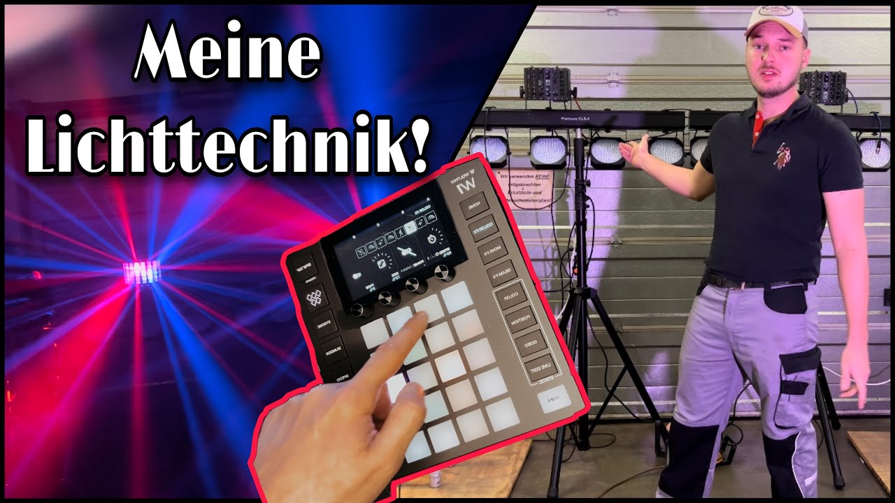 Meine Lichttechnik! +Wolfmix W1 Spielerei | Varytec Spot Wash 140 | Pixelbar Switch | Cameo Superfly