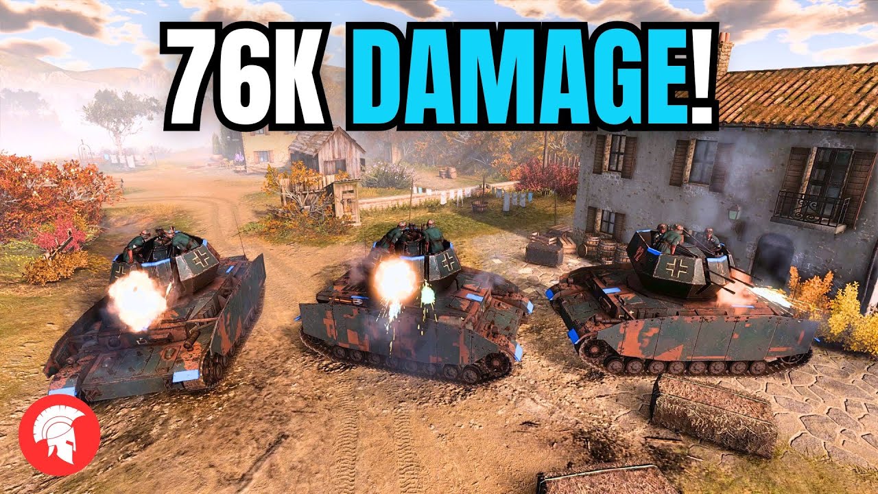 76K DAMAGE! - Company of Heroes 3 - Wehrmacht Gameplay - 4vs4 Multiplayer - COH3