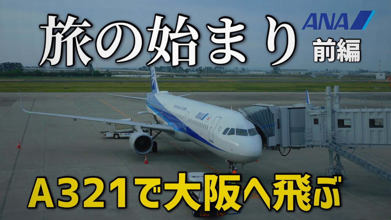 【前編】大阪へA321で飛ぶ！(ANA738便　仙台→伊丹) #フライトレビュー　#伊丹空港　#ANA