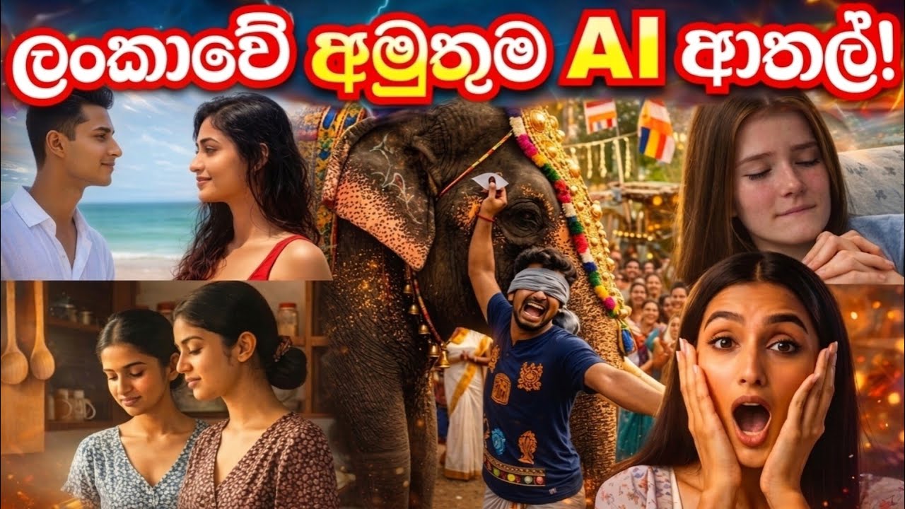 පිස්සු හැදෙන සුපිරිම AI ආතල් 2026 😂 | Best Sinhala Funny AI Video | Sri Lanka Trending