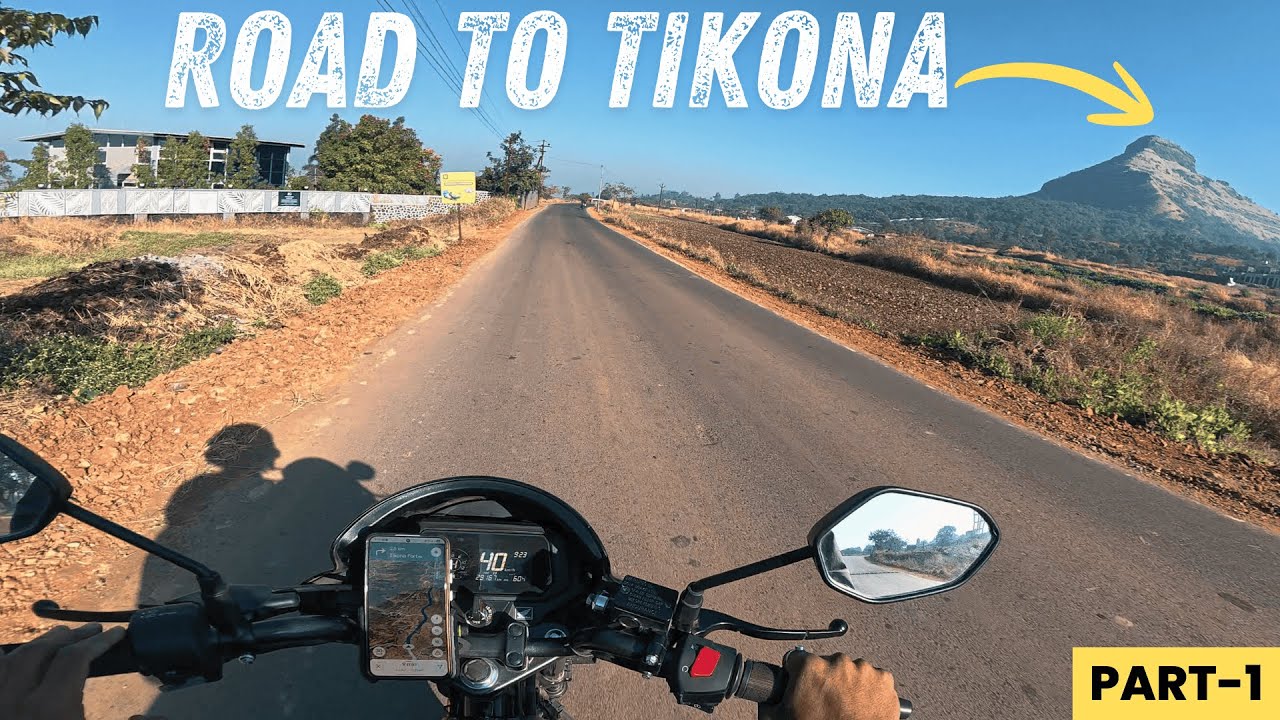 Solo Bike Ride to Tikona Fort 🏍️ | Beautiful Roads | Part 1