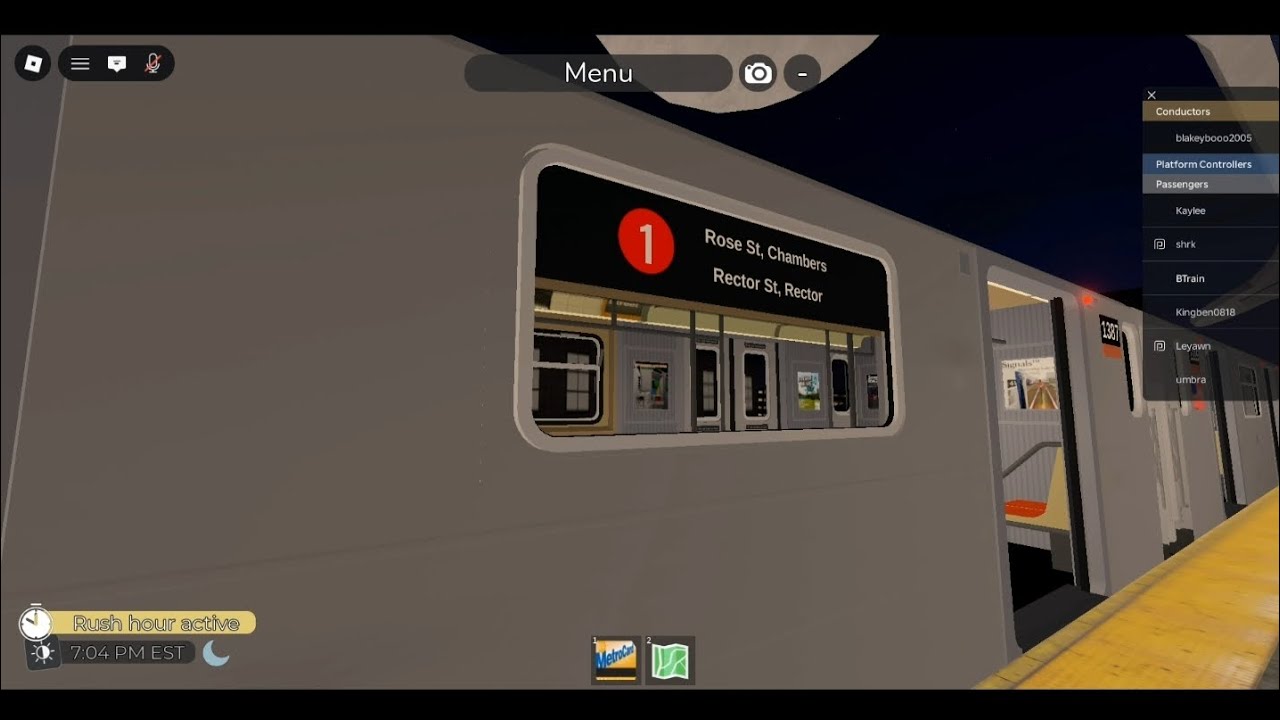 Shuttle NYC Subway Automated: R62 1 Local Train ride from Rector St to Rose St via 7th Av