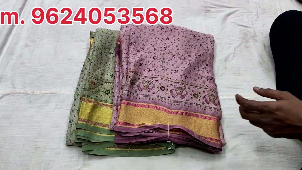 गोल्डन वीविंग पेट में साड़ी#banarasi #bandhani #cotton #organzasaree 