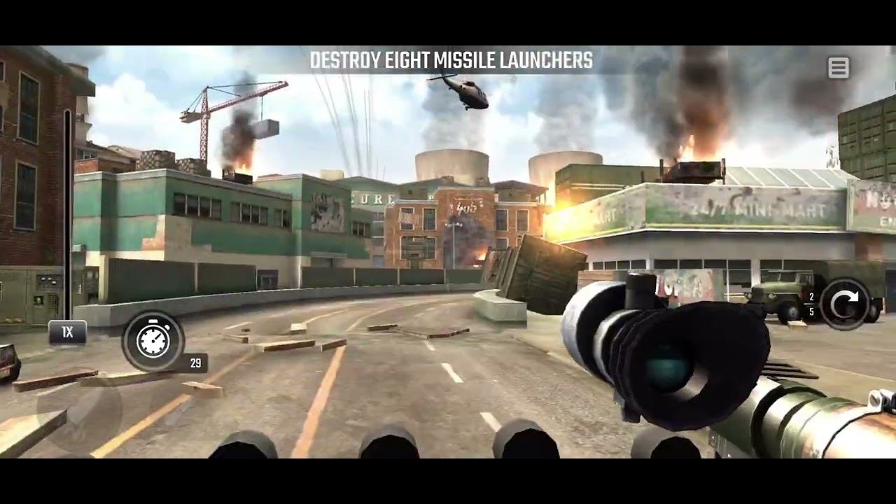 War Sniper Z19 Mission 30 Beat The Base Destroy Eight Missile Launchers