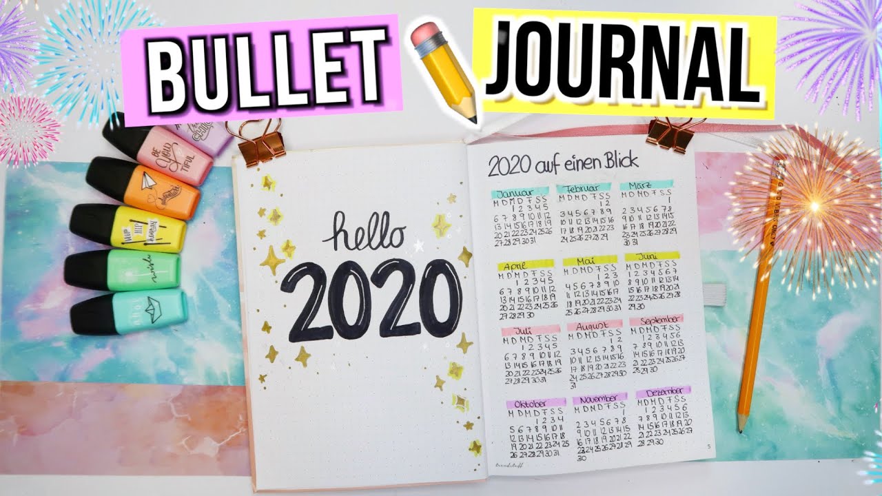 BULLET JOURNAL JANUAR FÜR ANFÄNGER 📒  BUJO Januar 2020 Deutsch -  Cali Kessy