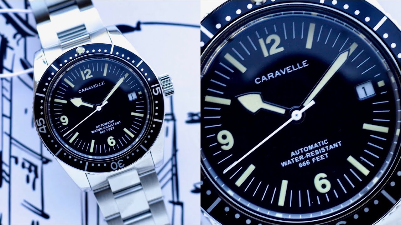 Автоматические часы для дайвинга ￼с Vintage Charm Caravelle Sea Hunter￼, удивительные и доступные!￼