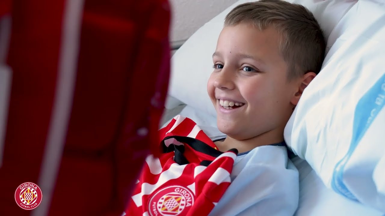 ELS JUGADORS DEL GIRONA FC VISITEN ALS NENS DE L'HOSPITAL JOSEP TRUETA 💖 | GIRONA FC