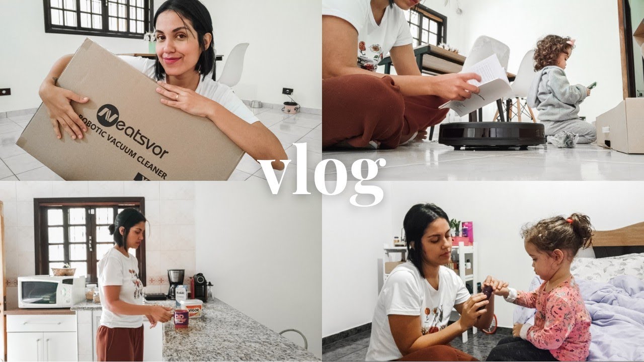 Testei o aspirador robô com controle e wi-fi! 🏡 noite de chuva 🌧️
