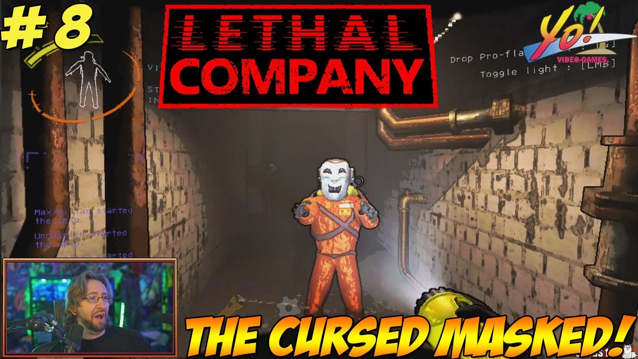 Lethal Company! DAY TWO! THE CURSED MASKED! Part 8 - YoVideogames