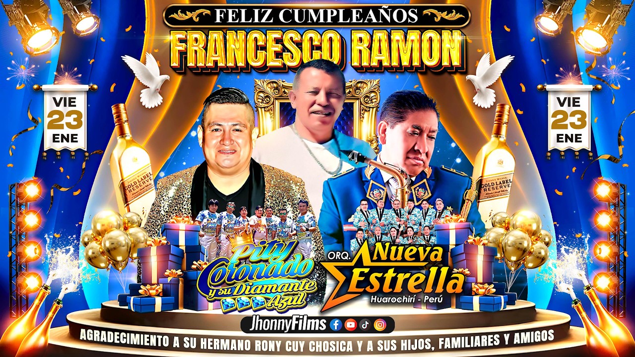 LOS HOMBRES TAMBIEN LLORAN MIX...PITY CORONADO Y SU DIAMANTE AZUL en 4K - FELIZ CUMPLEAÑOS FRANCESCO