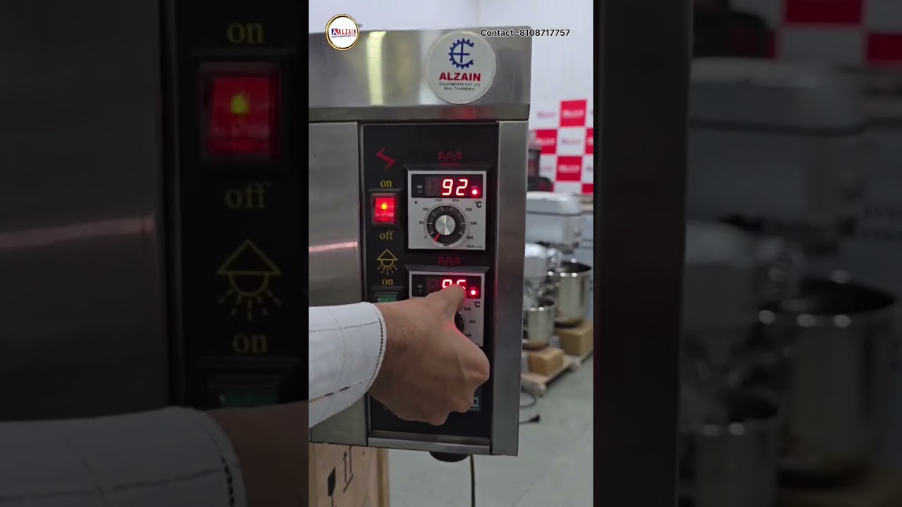Alzain 1 Deck 1 Tray Electric Oven Installation Video ⚙️ Bakery Equipments #youtube #short #bakery