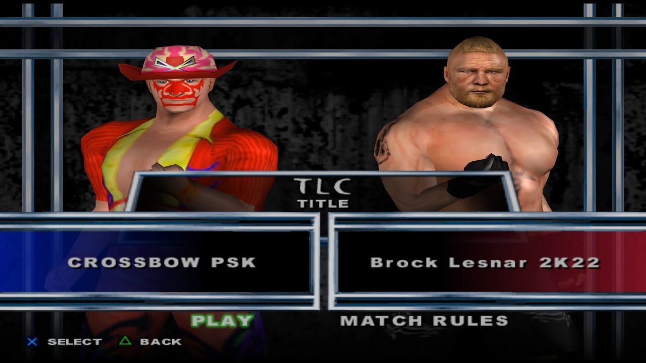 Crossbow Psk vs Brock Lesnar | TLC Match | WWE HCTP Creation player
