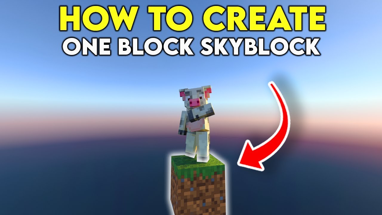 How to Create ONE BLOCK Skyblock in Minecraft Bedrock