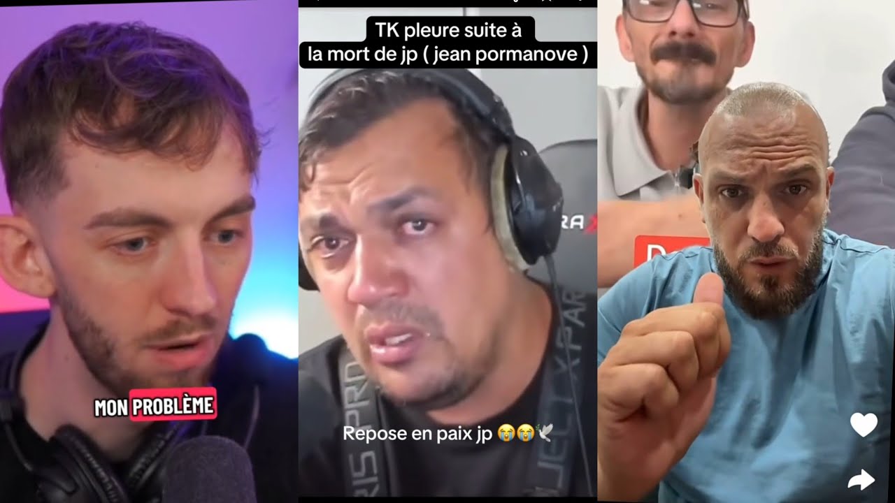 Les réactions au décès de JP Jean Pormanove 🕊️