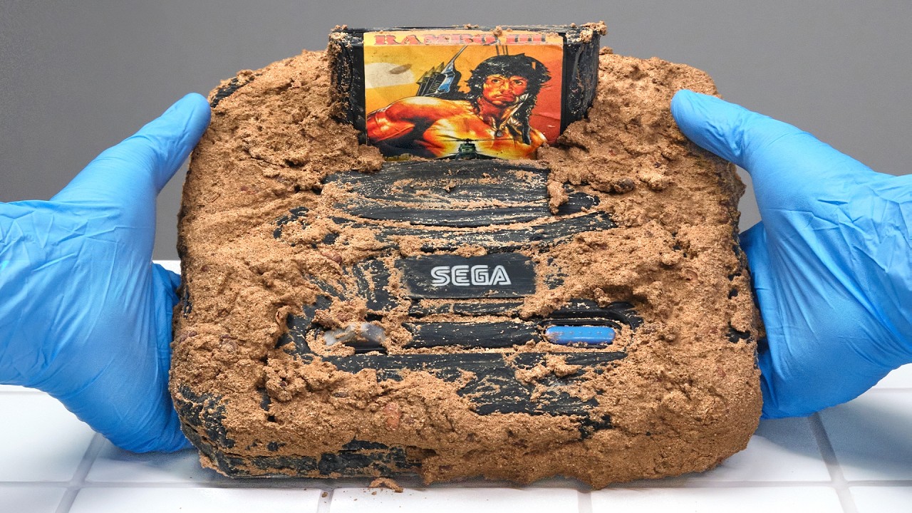 Satisfying SEGA Genesis Cleaning. ASMR