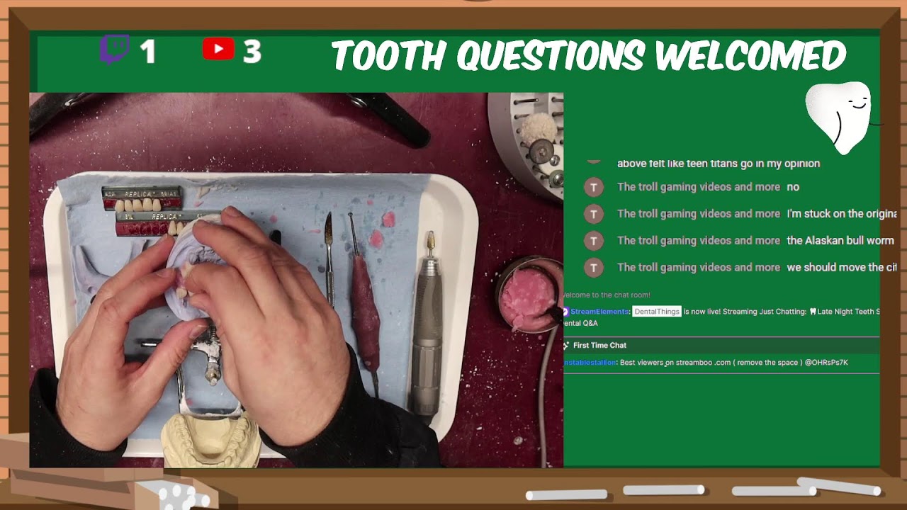 🦷Late Night Teeth Stuff - Partial Denture Set Up