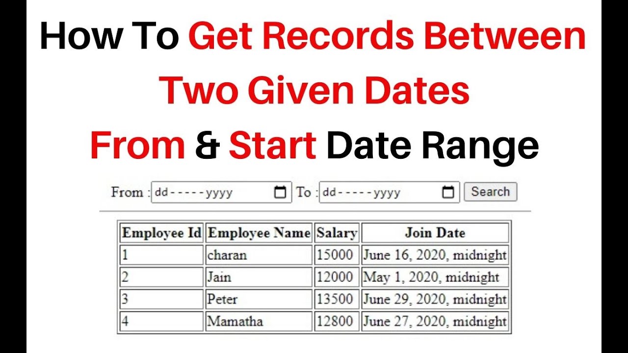 Search Records Between to and from Date Range Python Django