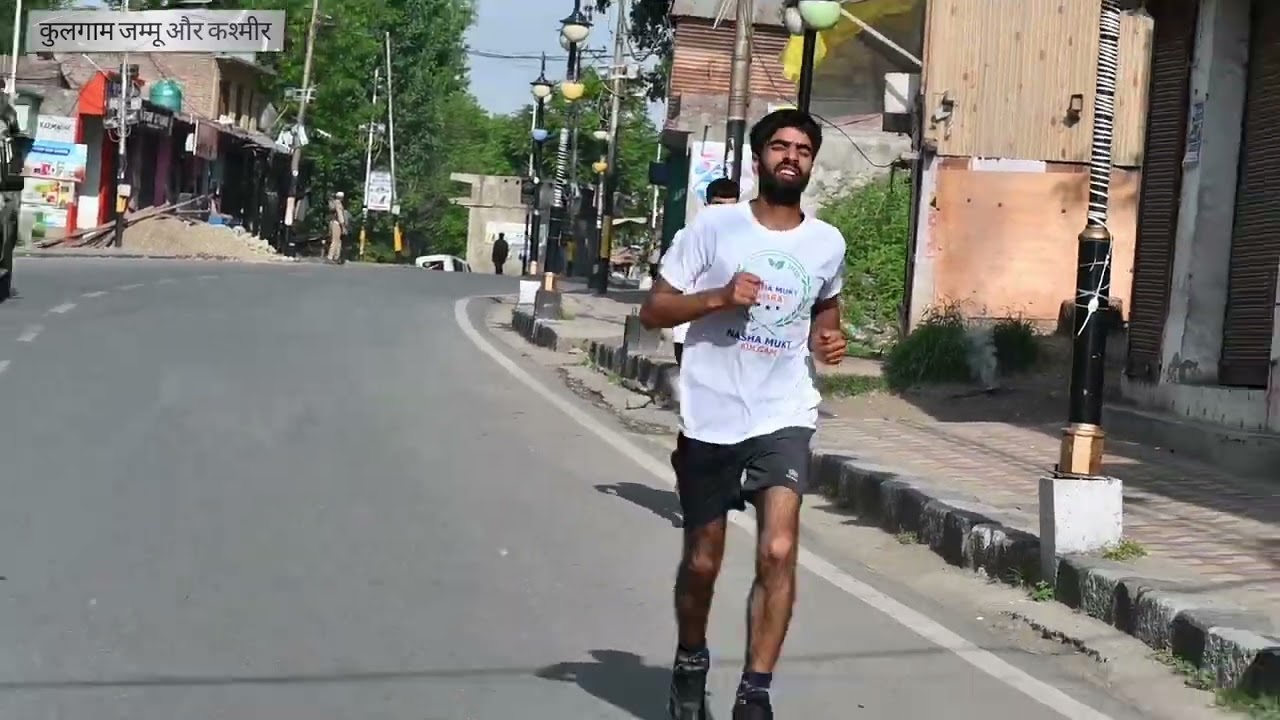 The District Administration Kulgam today organized a marathon in Kulgam