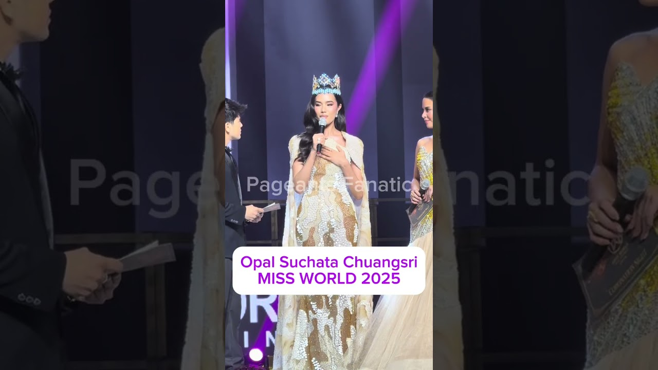 Miss World 2025 Opal Suchata Chuangsri at the coronation night of Miss World Philippines 2026.
