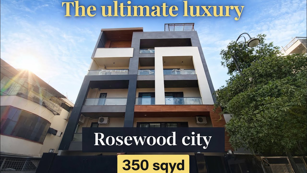 💎Premium 4bhk builder floor in Rosewood city | 350 sqyd | gated block 