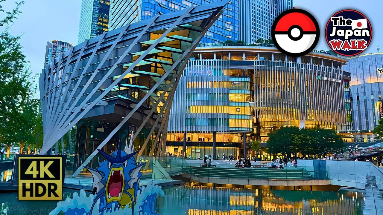 Osaka × Pokémon | Wild Pokémon Appeared at Night in Umeda! | Walking Tour | 4K HDR