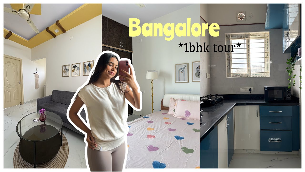 My 1bhk Apartment Tour In Bangalore *Living Alone In Bangalore* 🪴🏠🤍