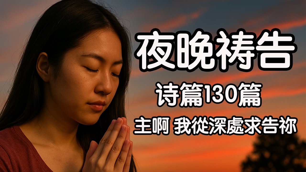 夜晚祷告｜主啊 我從深處求告祢｜詩篇130篇夜間憐憫祈求與安慰禱告 #夜晚祷告#睡前祷告#诗篇130篇#夜间祷告#平安祷告#安睡祷告