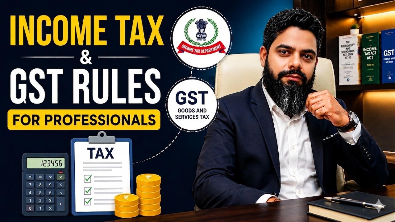 Income Tax & GST Rules for Professionals in India 2026 | Section 44ADA Explained #incometax