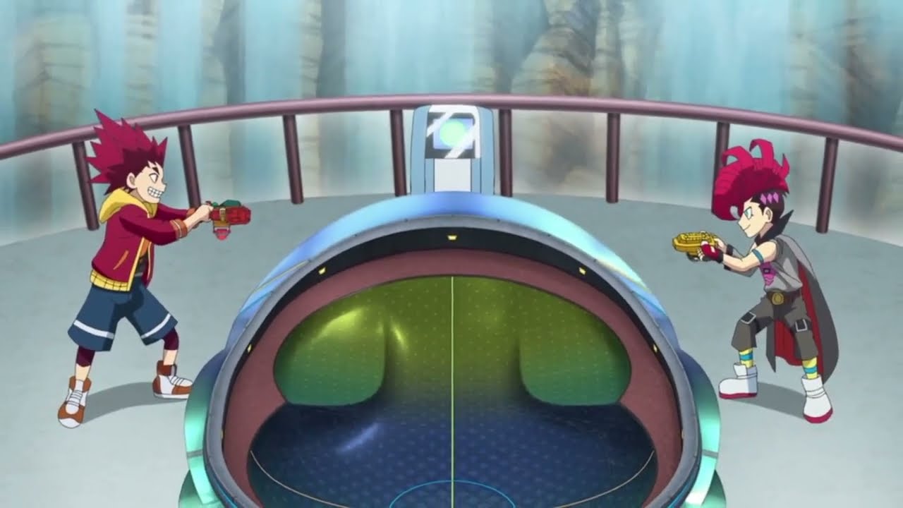 Beyblade burst Quadstrike Episode 12:Hyuga vs Bell Rematch