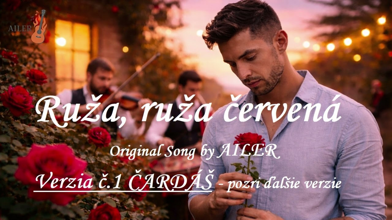 Ruža ruža červená (Original Song) | AILER | Čardáš