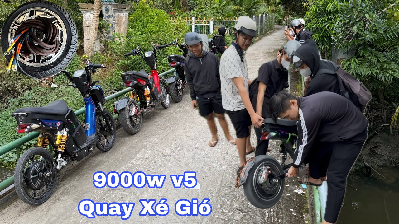 Review Xe Đạp Điện Độ Khủng Pin B&igrave;nh Lớn Ecu 550s B&aacute;nh 9000w V5 Quay X&eacute; Gi&oacute; 