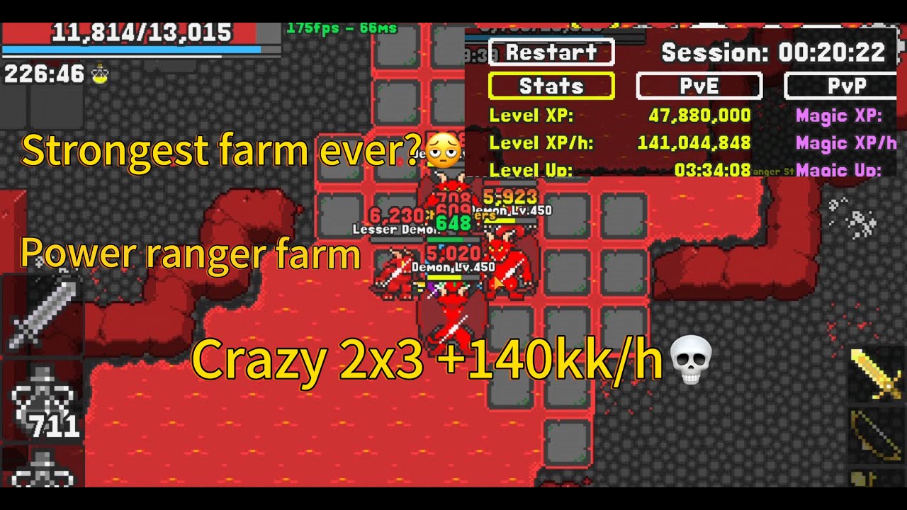 Black And Red Rangers Farm 2x3 Insane +140kk/h | Rucoy Online
