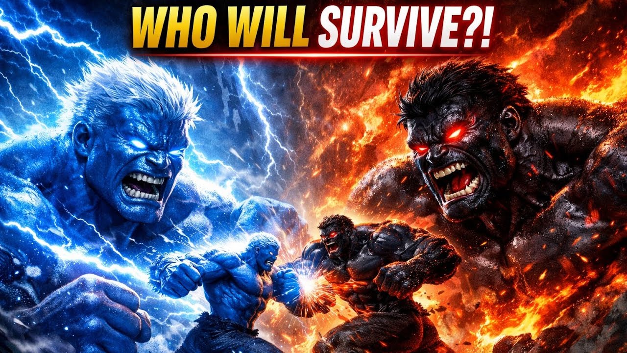 Blue Hulk vs Dark Hulk Part 2 ⚡ Ultimate Thunder Battle | Epic Superhero Fight Movie