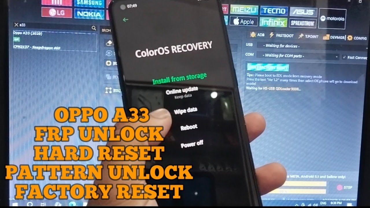 Oppo A33 Pattern Unlock Solution And Oppo A33 Frp Bypass Unlock Tool ! 100% ✅.