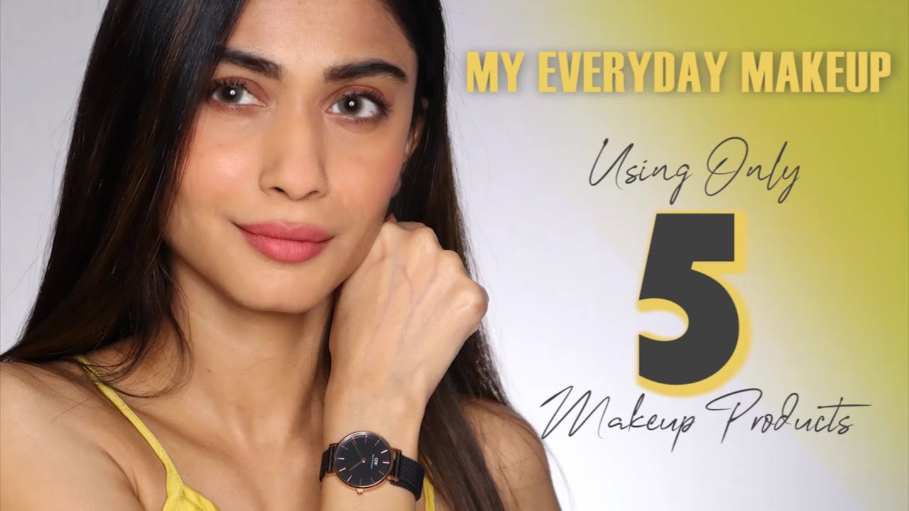Minimal Makeup Using Only 5 Makeup Products | Makeup Hacks | Sush Dazzles