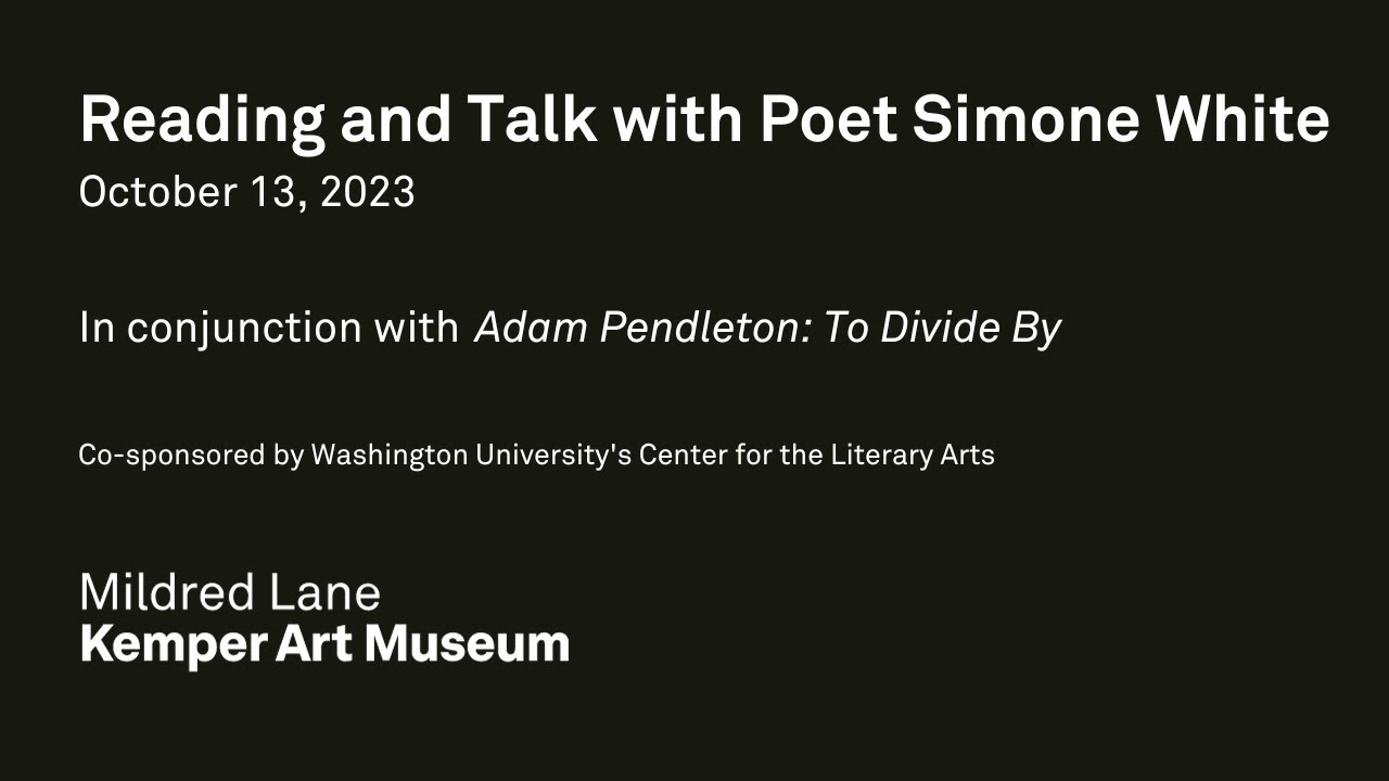 Reading and Talk with Poet Simone White