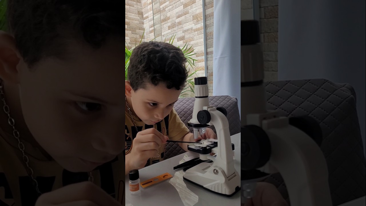 Capturei uma Formiga e olhei no Microsc&oacute;pio! #shorts #viral #ci&ecirc;ncias