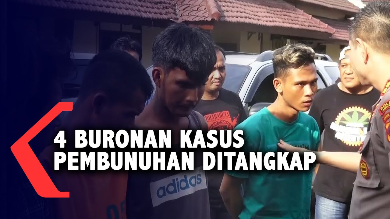 4 Buronan Kasus Pembunuhan Ditangkap Polisi