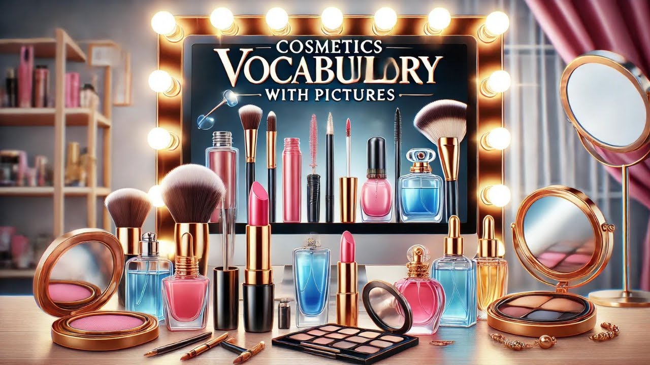 Learn Makeup and Cosmetics Vocabulary with Pictures  #kidlearning