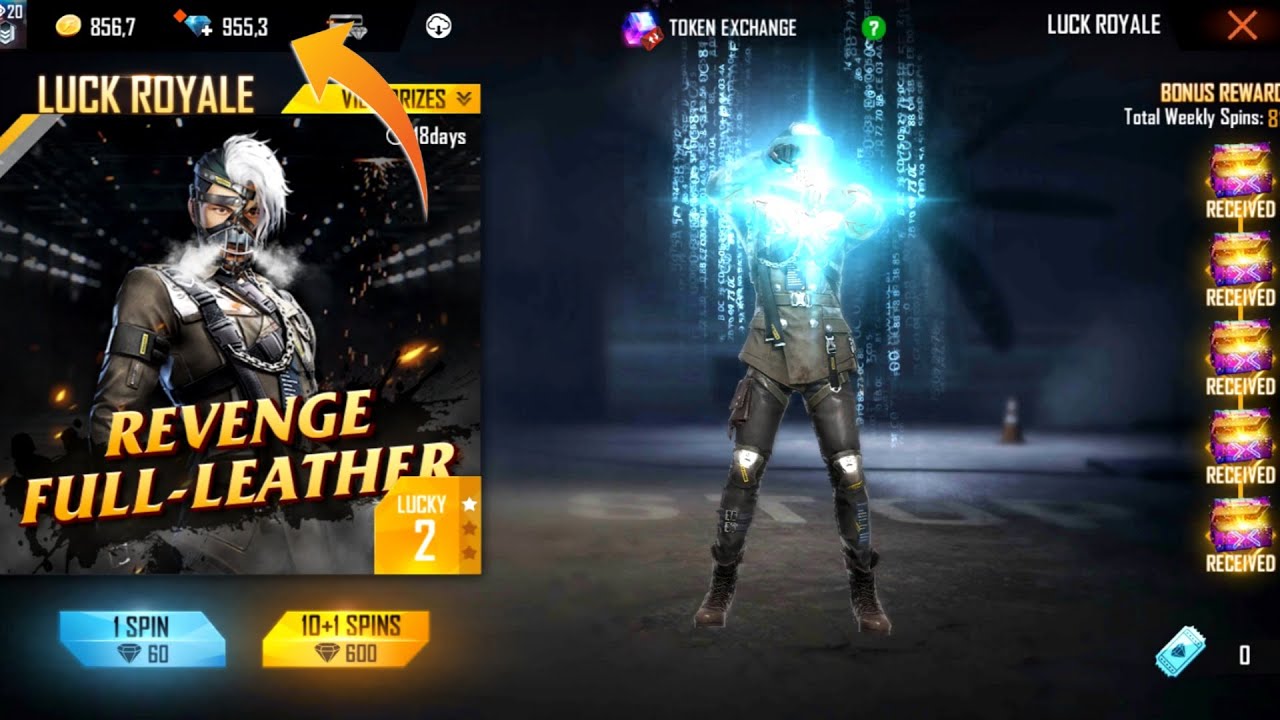 New Diamond Royal Spin - free fire new event today - Diamond Royal 1 Spin Trick FF new bundles