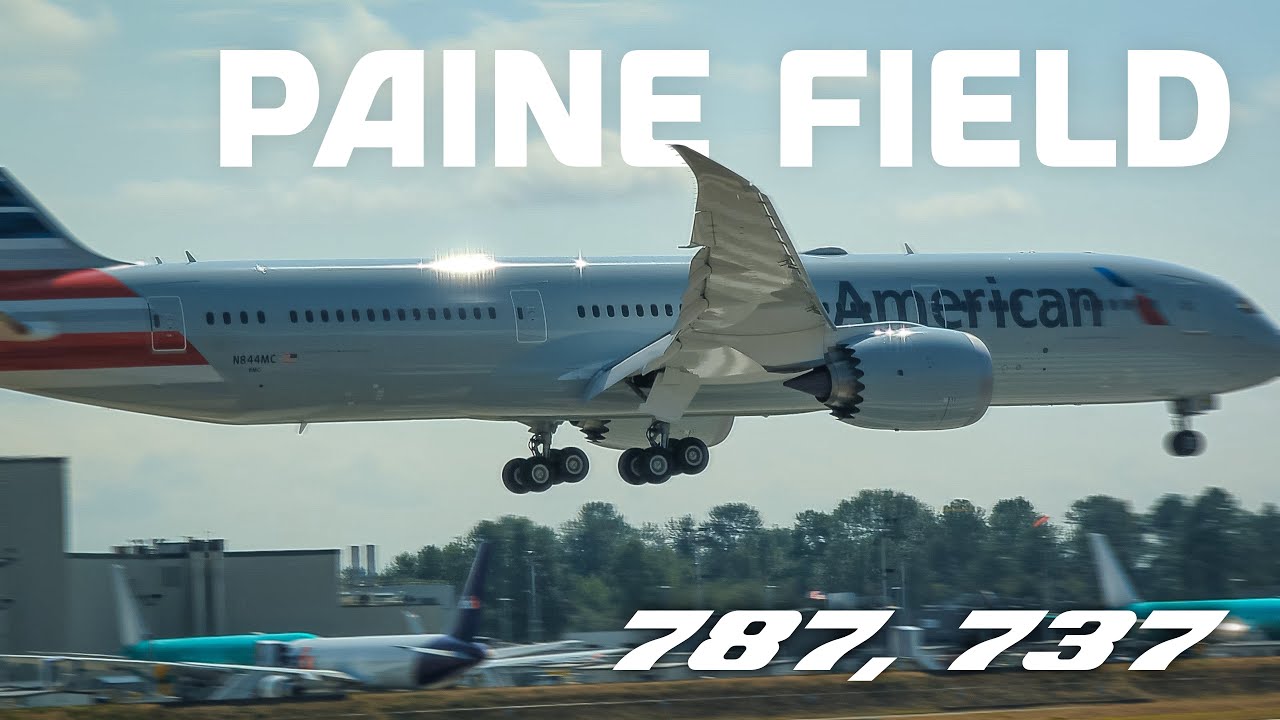 Paine Field Plane Spotting | 787, 737 MAX