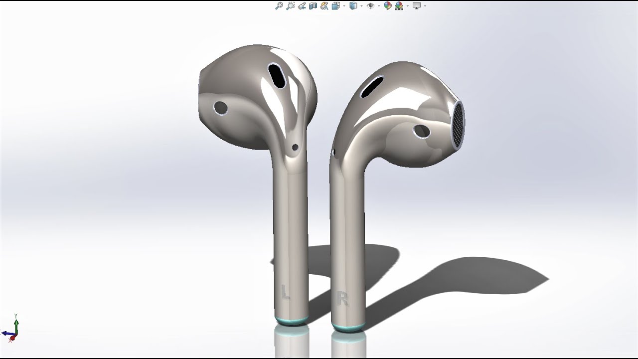 Part 2 || Design Airpods by Solidworks || Thiết kế tai nghe Airpods trên phần mềm Solidwork | Apple