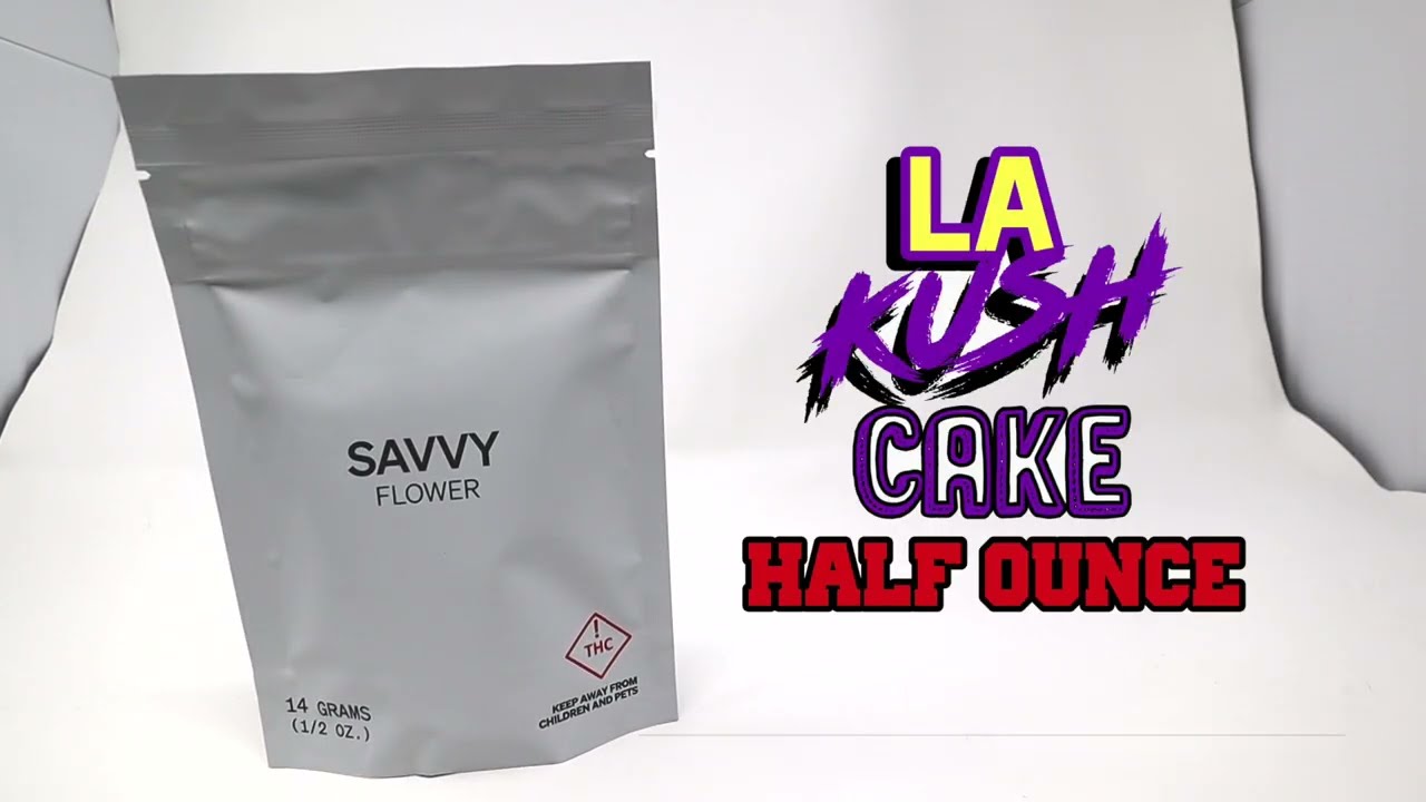 LA KUSH CAKE HALF OUNCE UNBBOXING!! - JUST ONE STRAIN