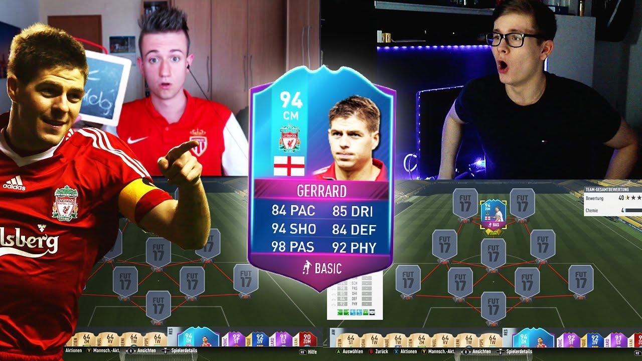 FIFA 17: LEGEND GERRARD 94 SQUAD BUILDER SHOWDOWN vs FIFAFORFUN 😱🔥😈
