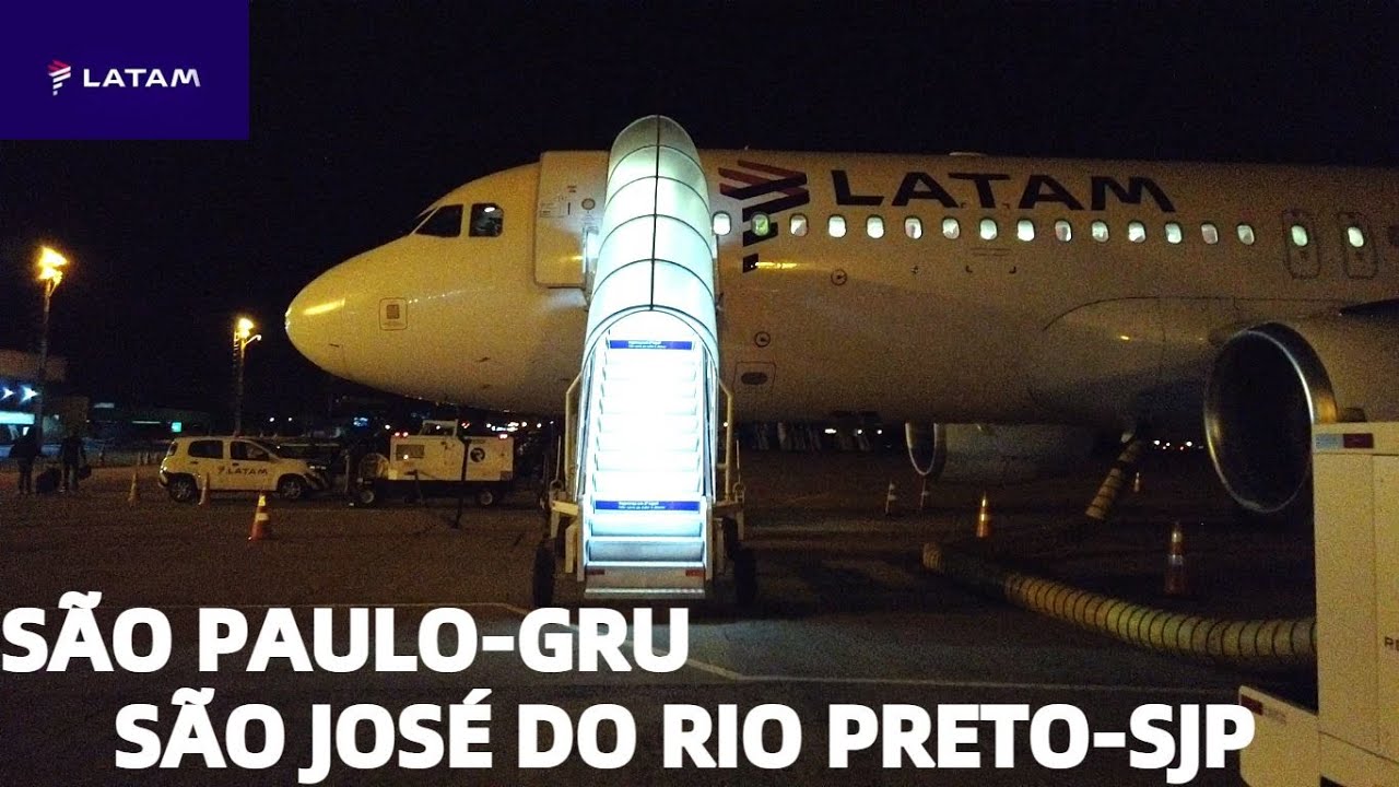 VOO NOTURNO PARA SÃO JOSÉ DO RIO PRETO-SP COM O A320 DA LATAM   FLIGHT REPORT