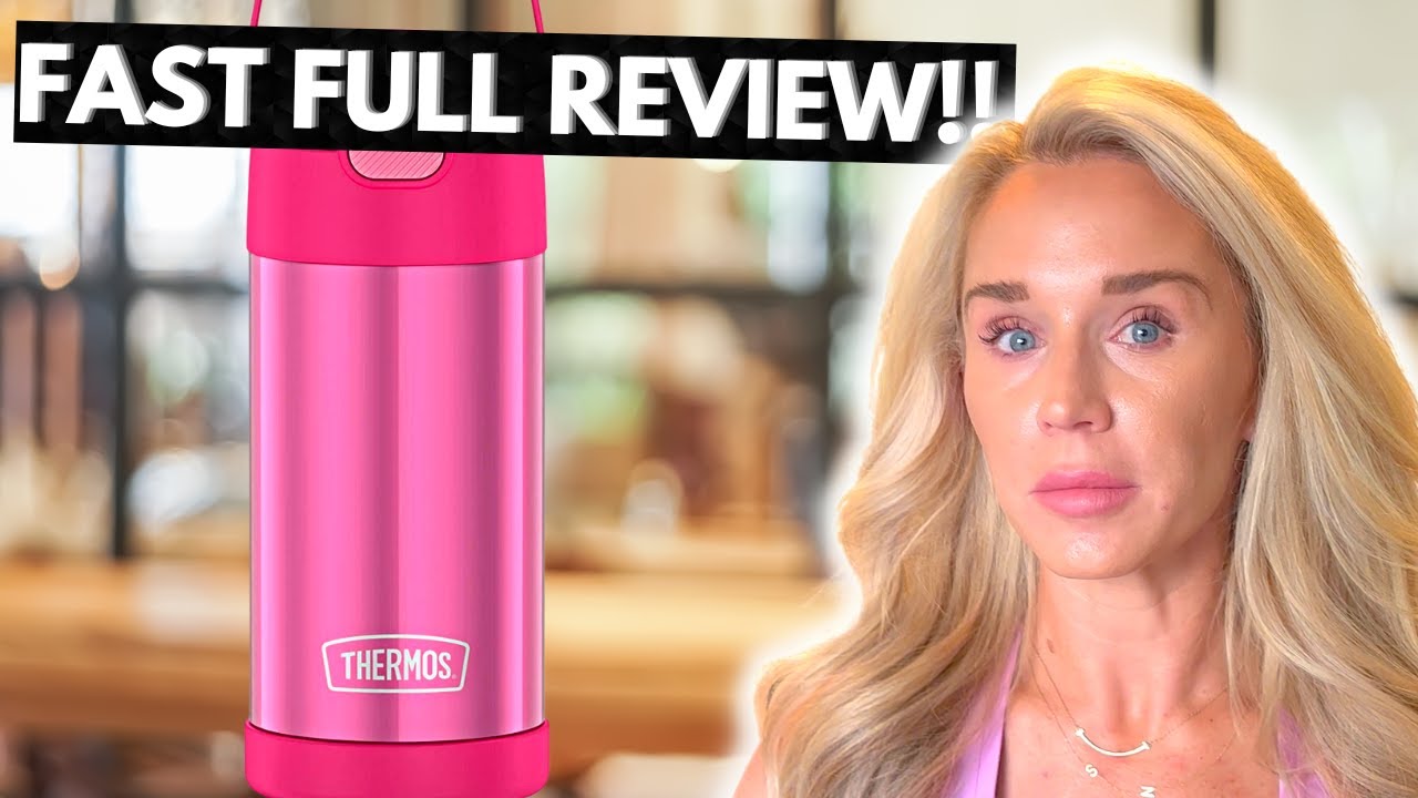 THERMOS FUNTAINER 12 Ounce Stainless Steel Vacuum Insulated Kids Straw Bottle (Full Review)