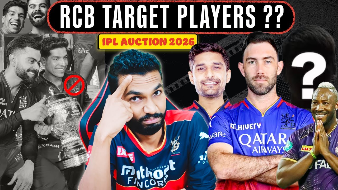 RCB 2026 AUCTION STRATEGY 🔥🏆IPL AUCTION 2026