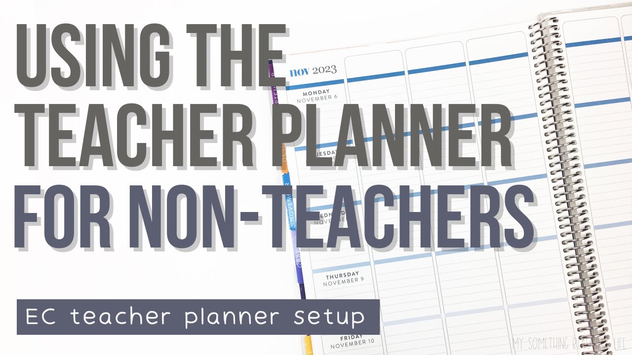 TEACHER LESSON PLANNER SETUP | Erin Condren TLP for non-teachers